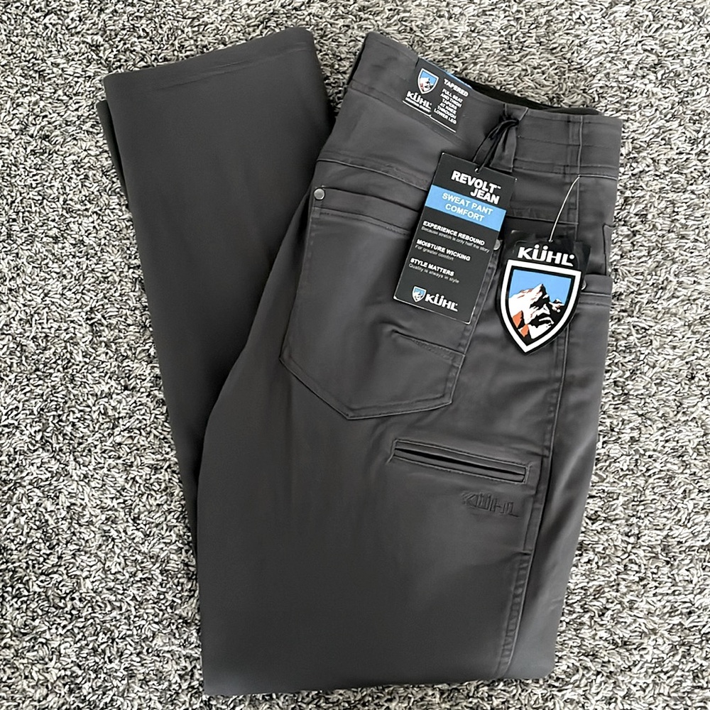KUHL Men’s Revolt Jean. BRAND NEW with tags. Size 33x30. Pavement (gray) color.